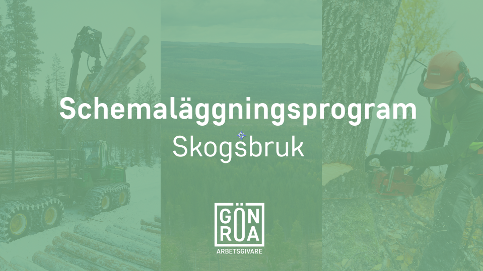 Schemaläggningsprogram - Skogsbruk