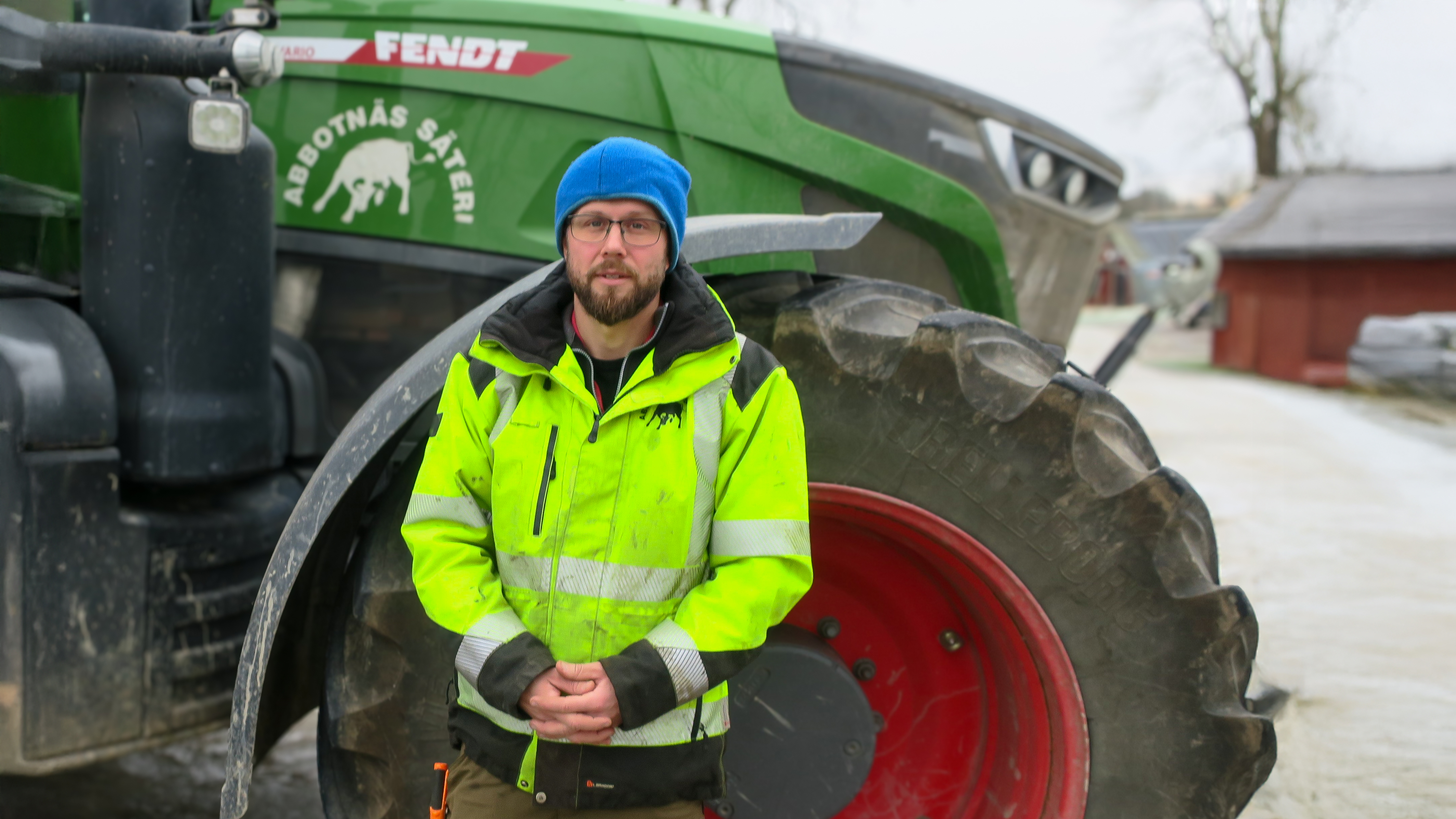 Bild på Mattias Larsson på Abbotnäs säteri.