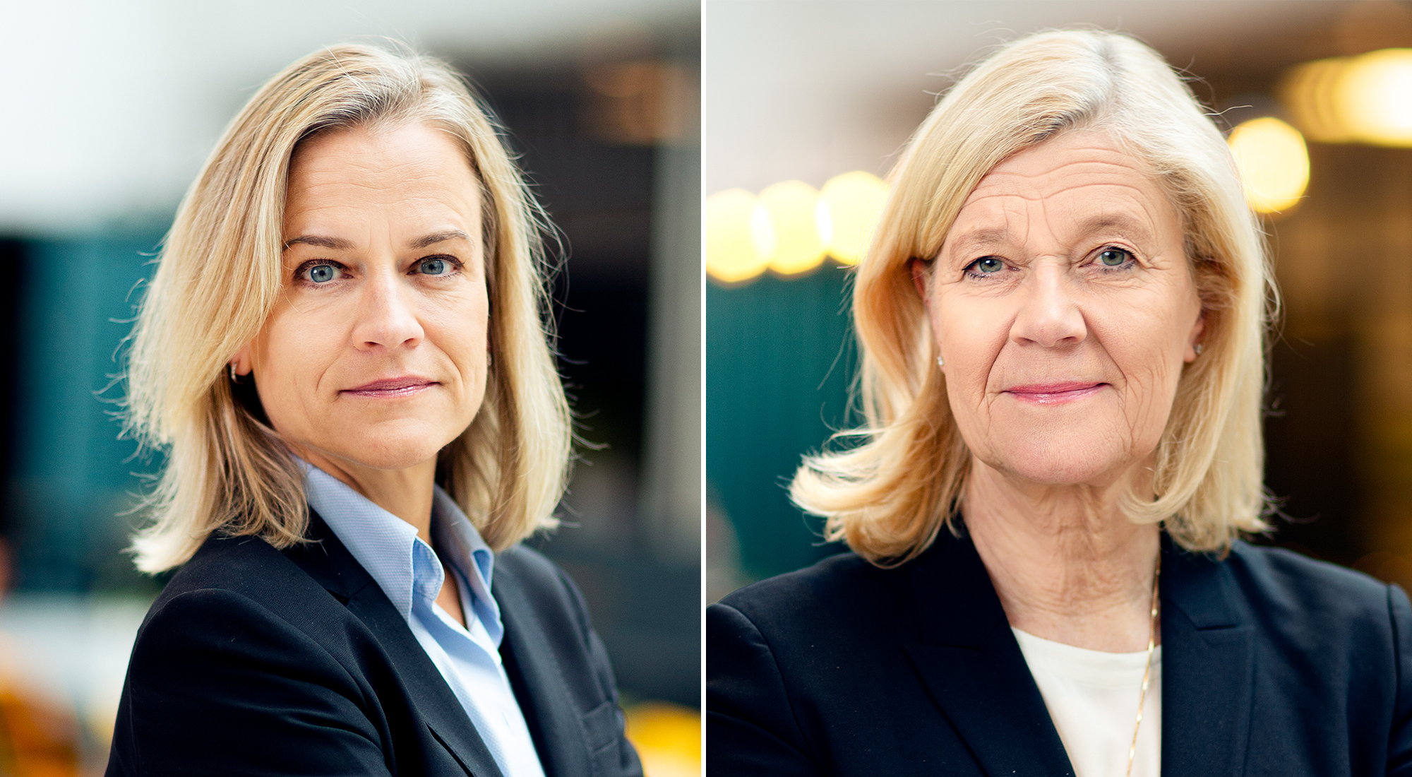 Eva Glückman, vd Grafiska Företagen, och Lena-Liisa Tengblad, vd Gröna arbetsgivare.