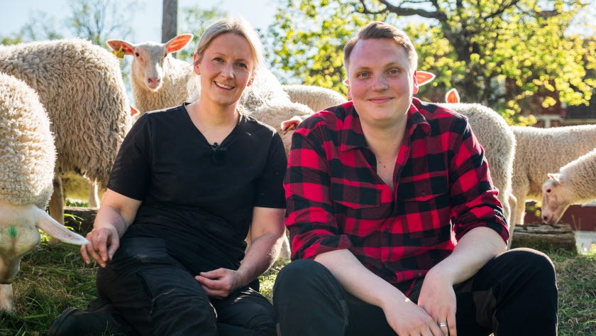 Bild på Sara Staffare och Carl Johan Granqvist.