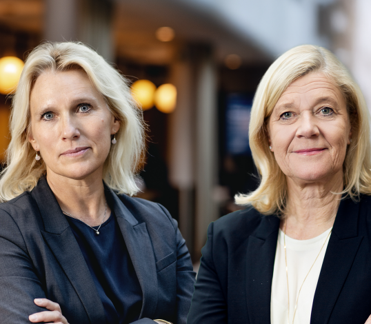 Anna Vargö, förhandlingschef Gröna arbetsgivare, och Lena-Liisa Tengblad, vd Gröna arbetsgivare.
