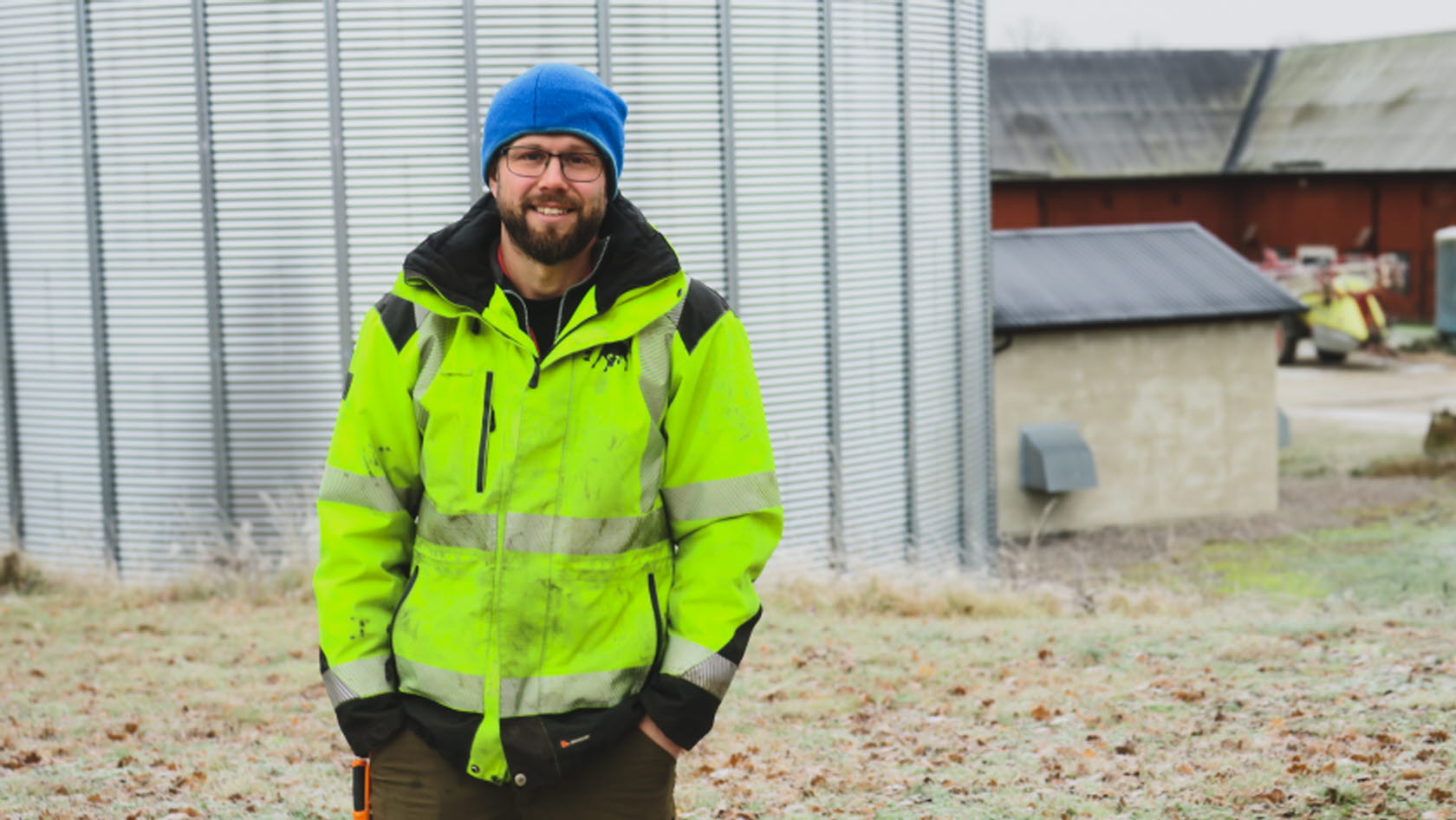 Bild på Mattias Larsson på Abbotnäs säteri.