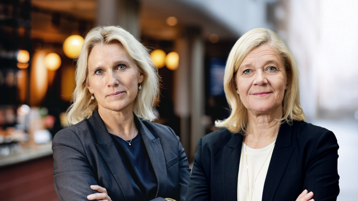 Anna Vargö, förhandlingschef Gröna arbetsgivare, och Lena-Liisa Tengblad, vd Gröna arbetsgivare.