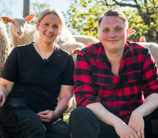 Bild på Sara Staffare och Carl Johan Granqvist.