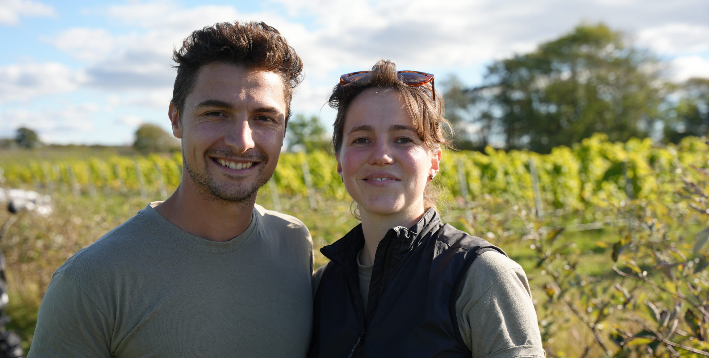 Bild på Romain Chichery och Emma Berto.