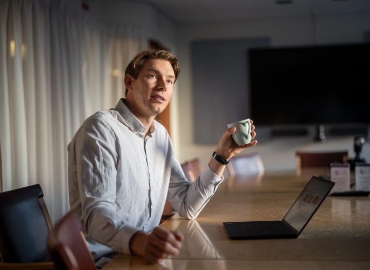 Bild på Joakim Wirén, chefsekonom på Gröna arbetsgivare.