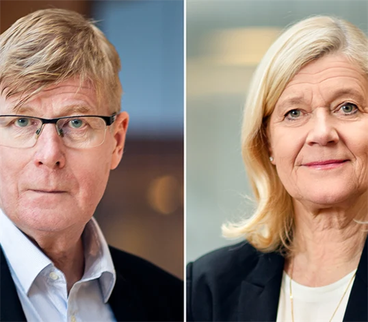 Bild på Örjan Lenárd, förhandlingschef Gröna arbetsgivare, och Lena-Liisa Tengblad, vd Gröna arbetsgivare