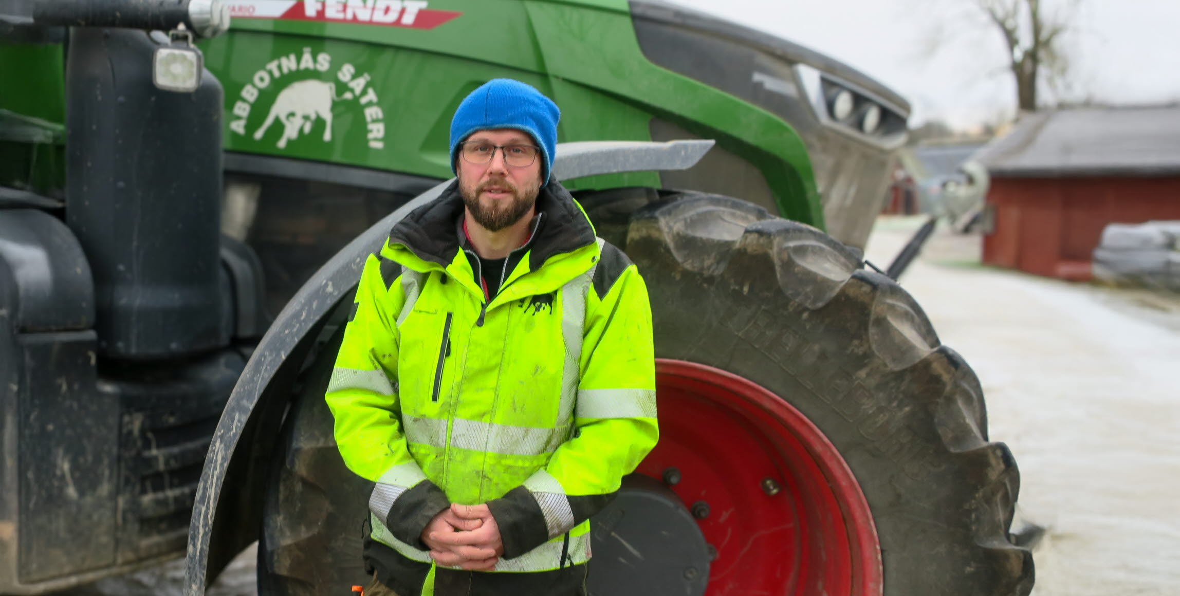 Bild på Mattias Larsson på Abbotnäs säteri.