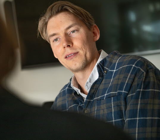 Bild på Joakim Wirén, chefsekonom på Gröna arbetsgivare.