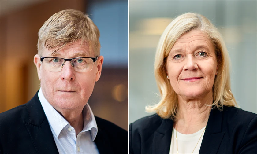 Bild på Örjan Lenárd, förhandlingschef Gröna arbetsgivare, och Lena-Liisa Tengblad, vd Gröna arbetsgivare